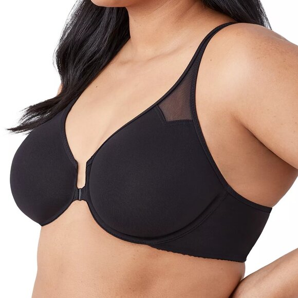 Body by Wacoal Women's Racerback Underwire Front Close Bra, Black, 36B - Picture 2 of 8